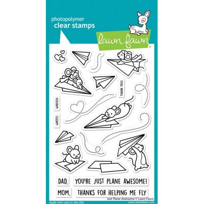 Lawn Fawn Clear Stamps - Just Plane Awesome